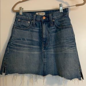 Madewell denim skirt